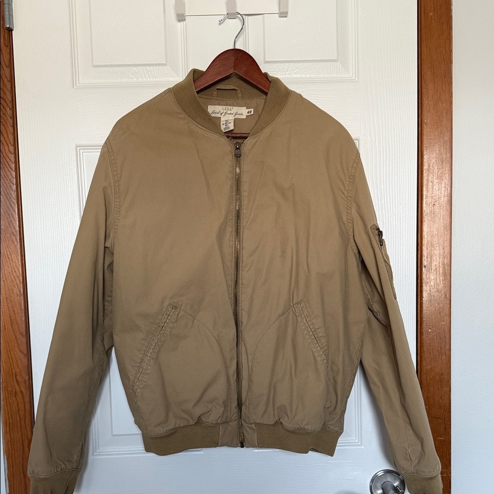 H&M Men's Khaki Bomber Jacket